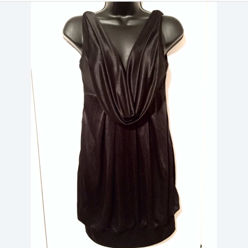Black Pouf/Balloon Dress